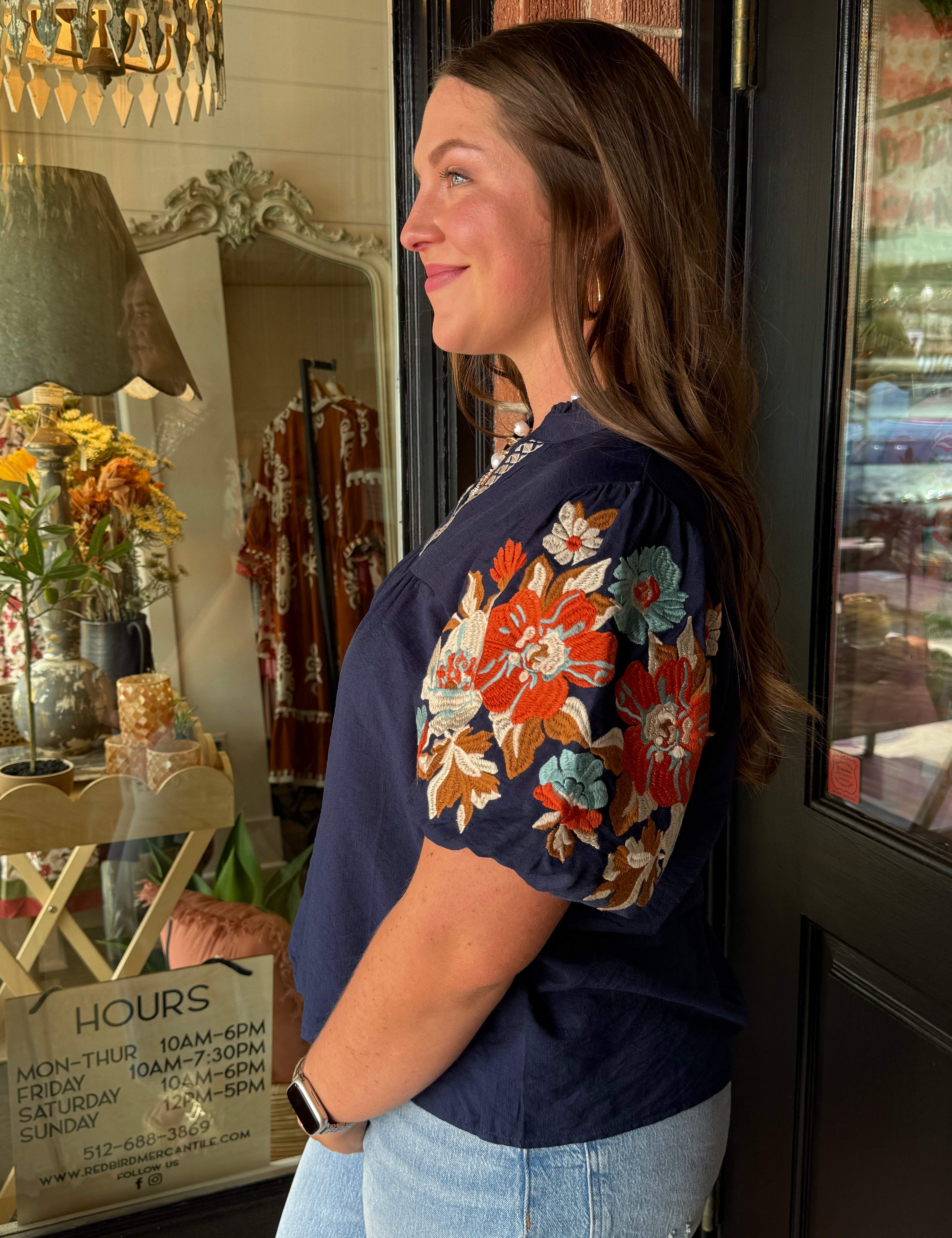 Angelica Embroidered Top