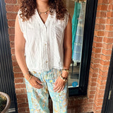 Cammie White Lace Blouse