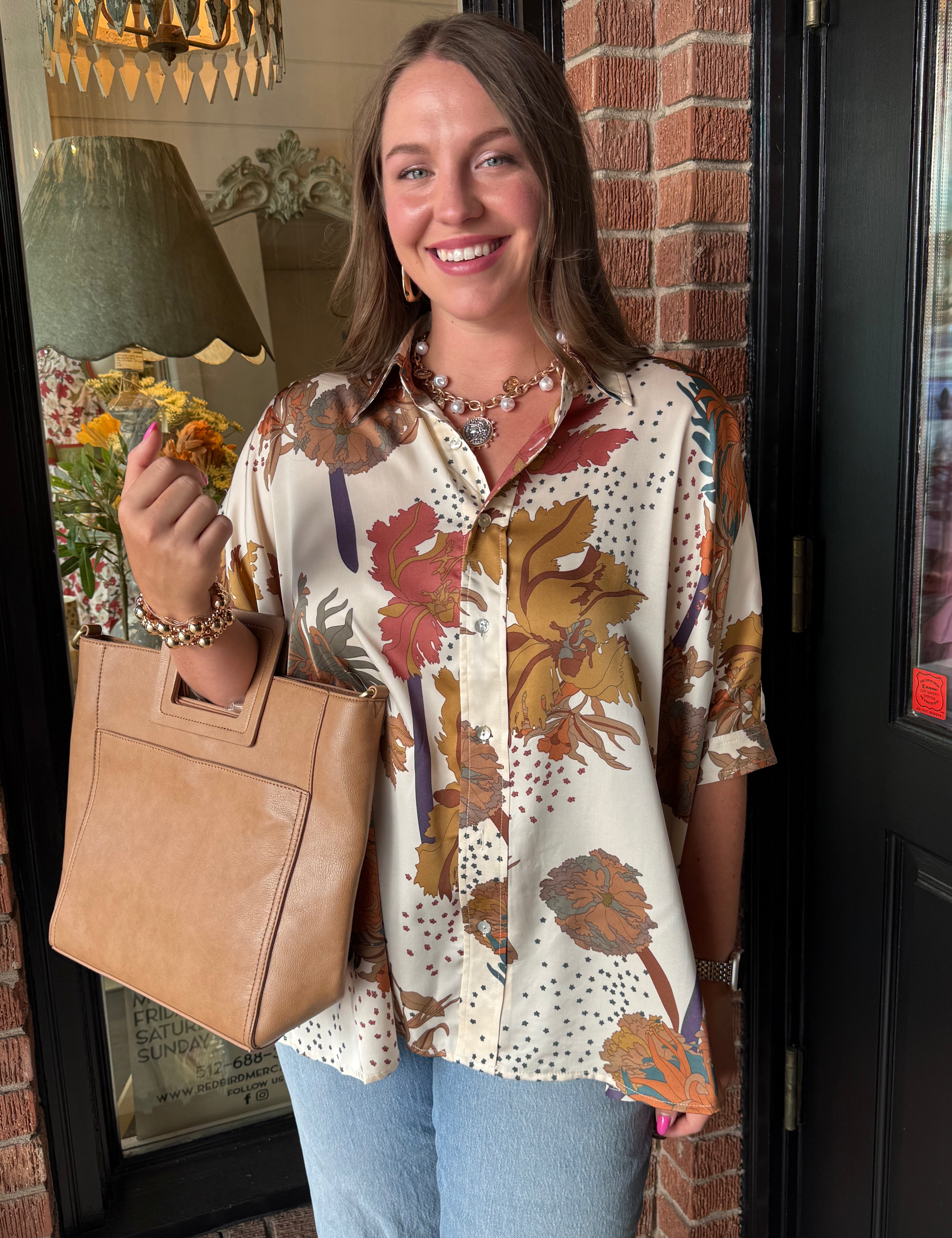 Farris Flower Print Top