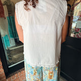 Cammie White Lace Blouse