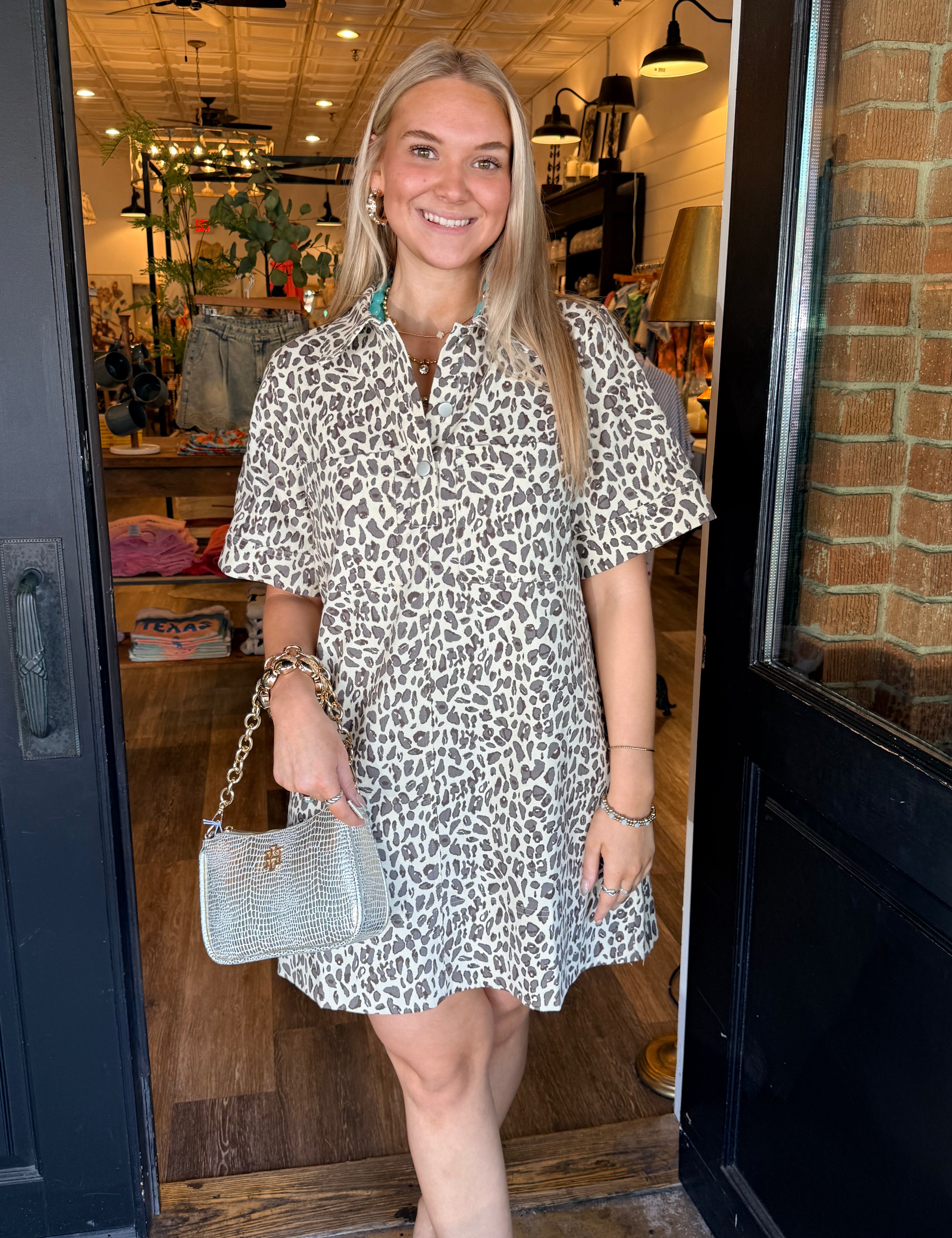 Tessa Leopard Print Dress