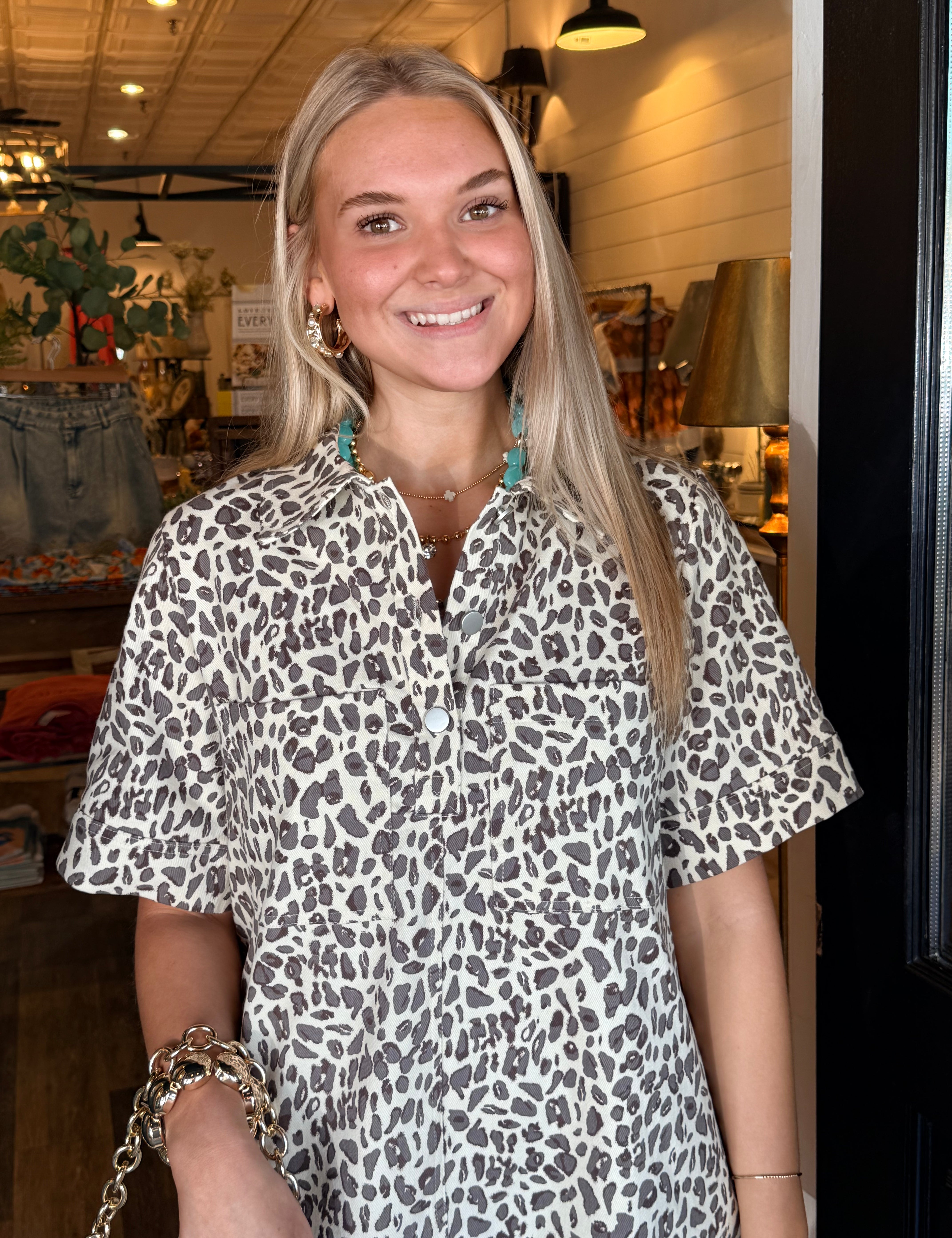 Tessa Leopard Print Dress