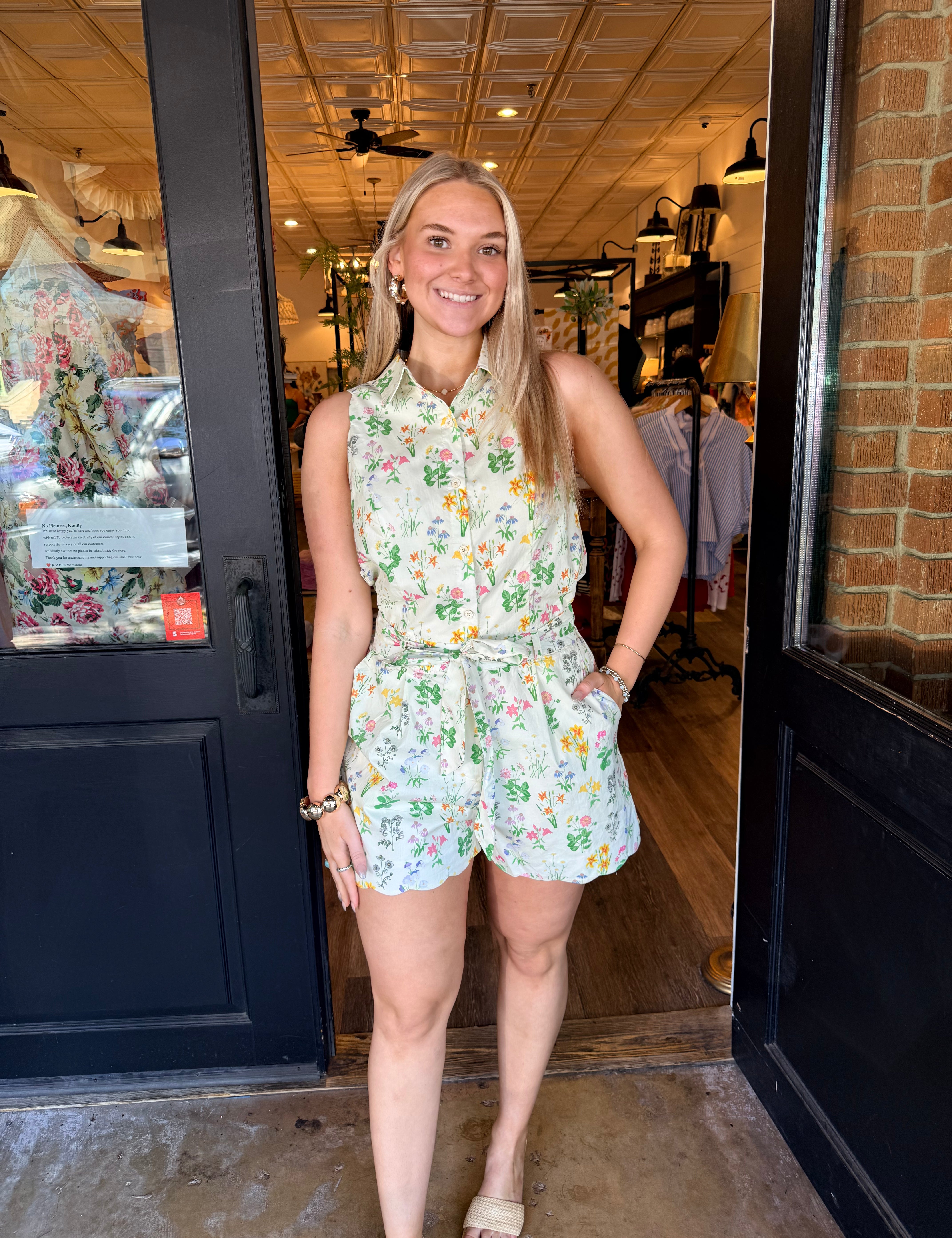 Becky Floral Romper