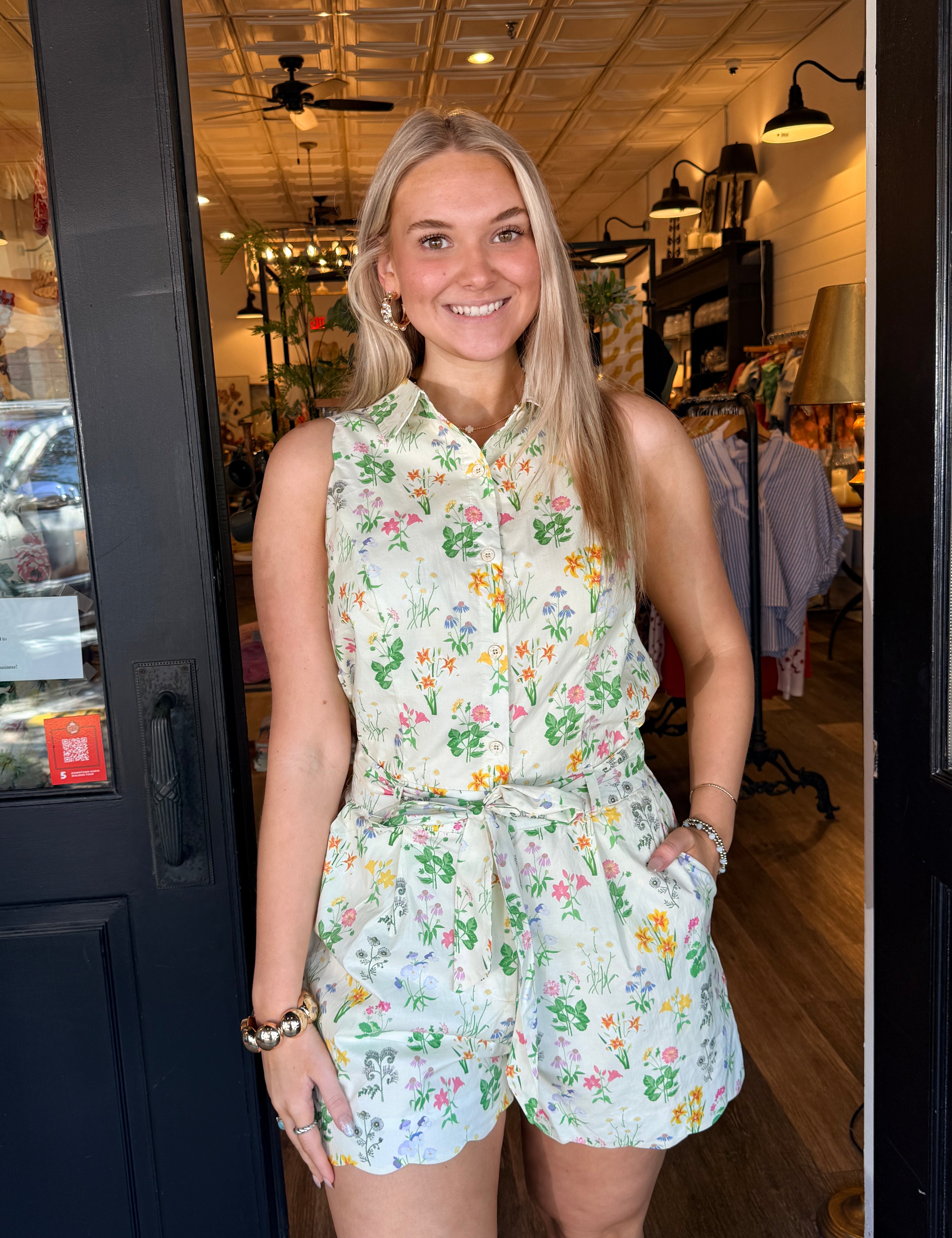 Becky Floral Romper