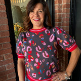 Alex Multi Color Leopard Sweater