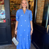 Lynn Blue Polka Dot Dress