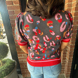 Alex Multi Color Leopard Sweater