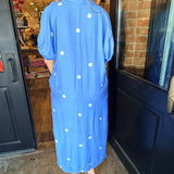 Lynn Blue Polka Dot Dress