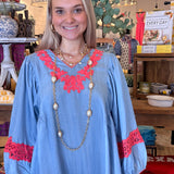 Rita Embroidered Dress