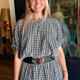 Rachel Gingham Midi Skirt + Top Set