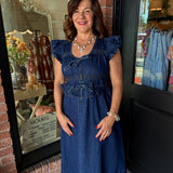 Norma Denim Maxi Dress