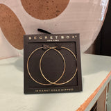 Secret Box Hoop Earrings