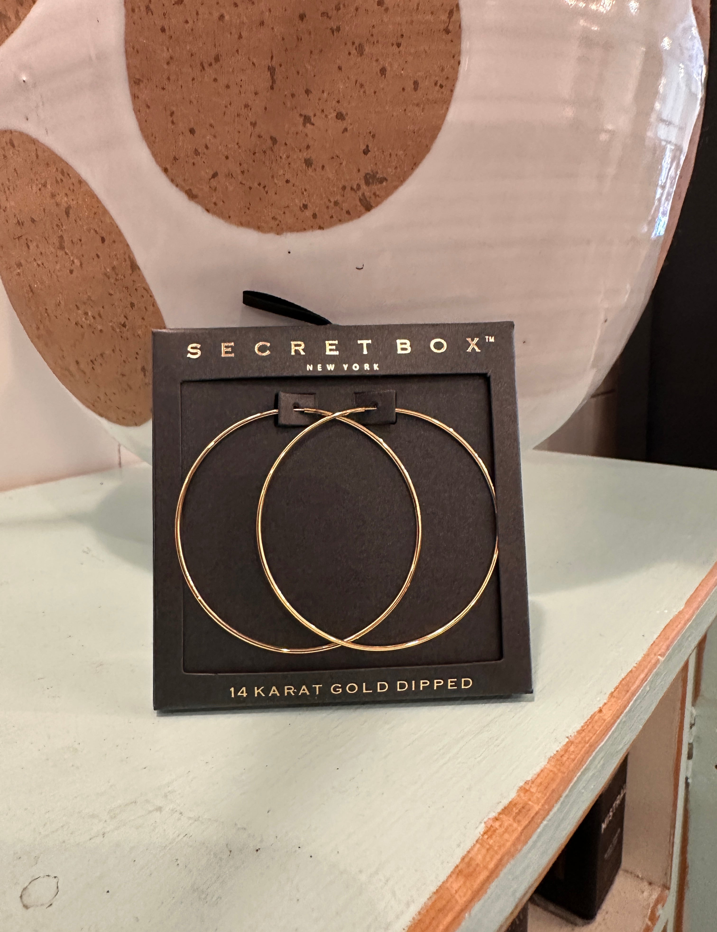 Secret Box Hoop Earrings