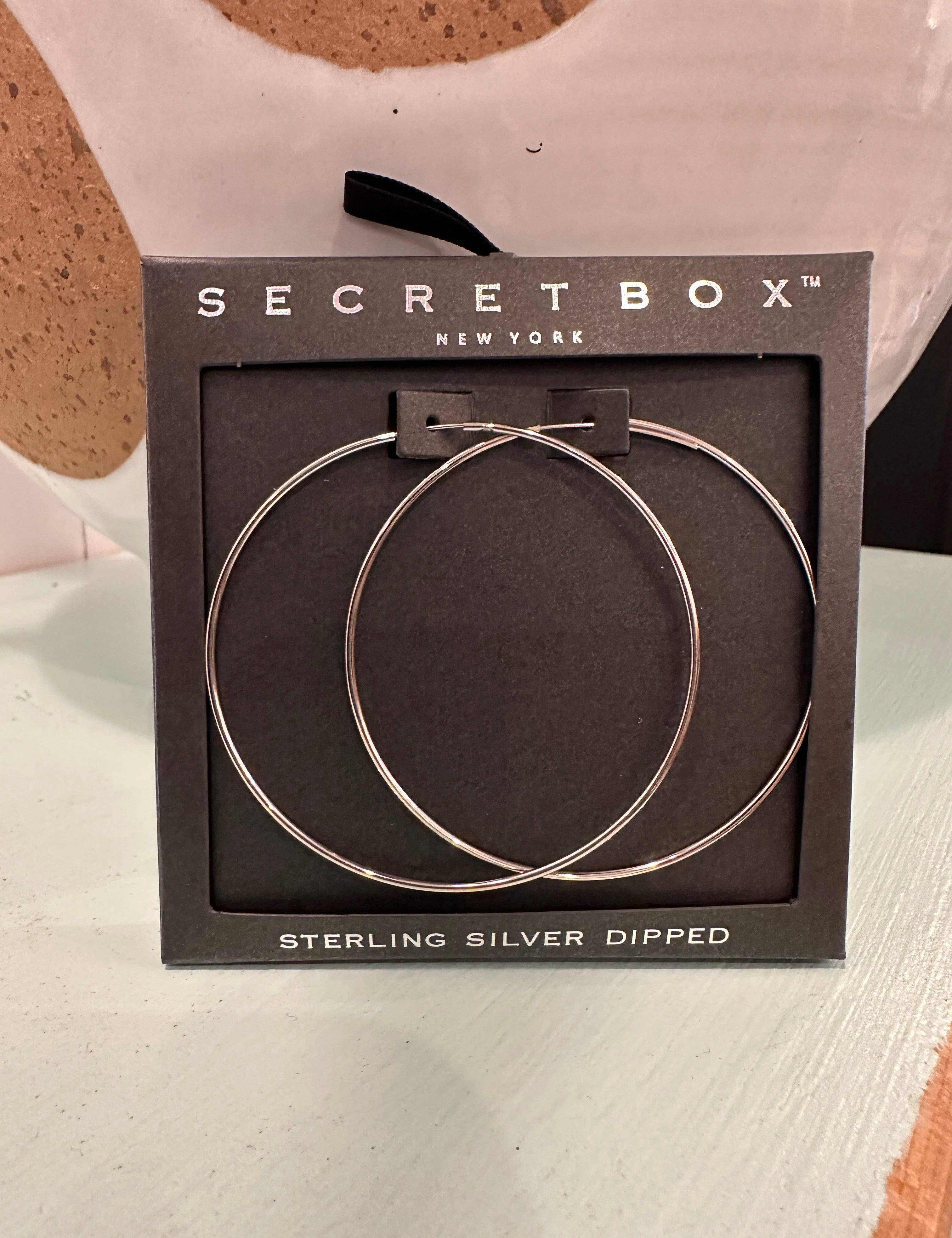 Secret Box Hoop Earrings