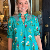 Maddi Floral Print Midi Dress