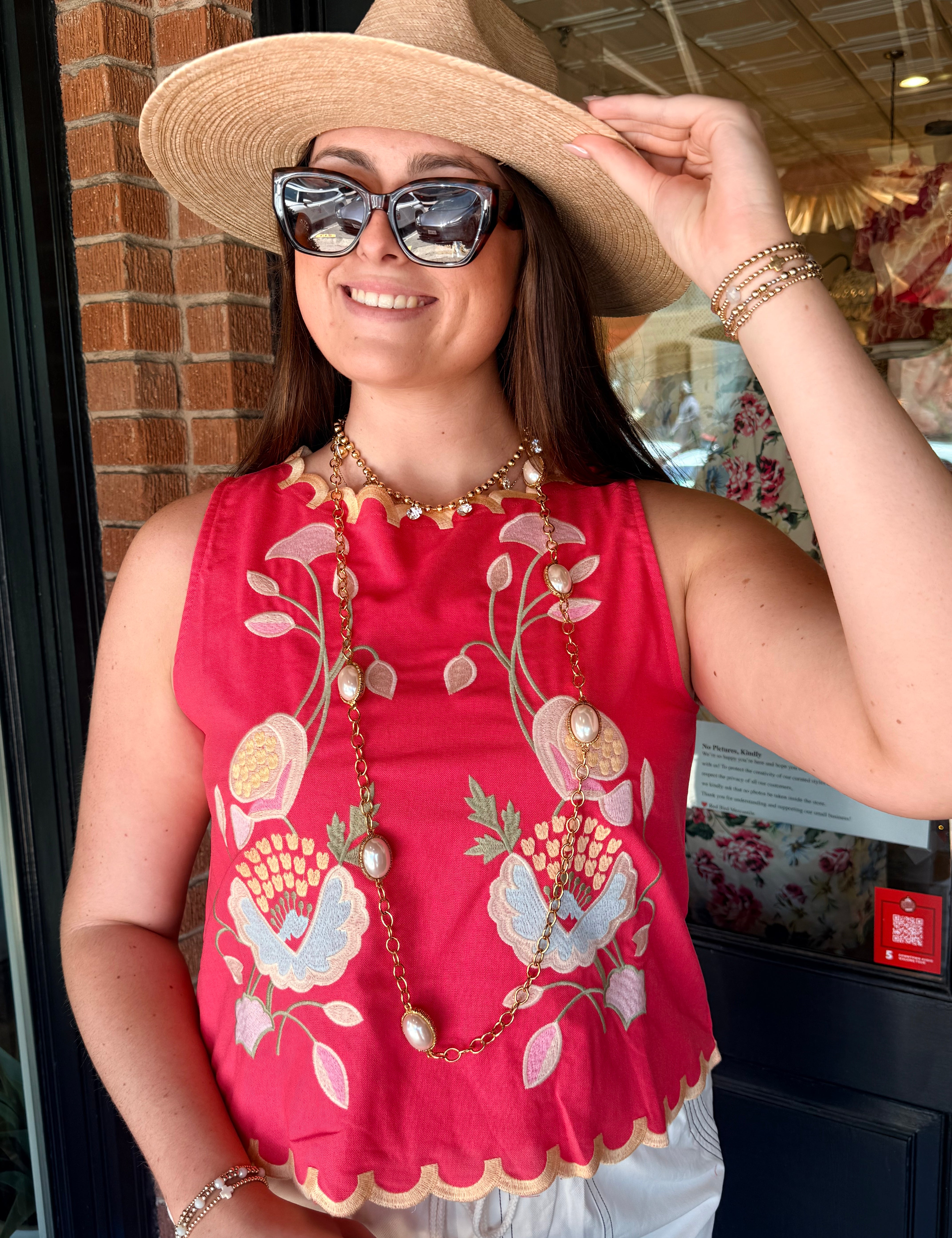 Nora Scalloped Top