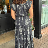 Annie Print Tiered Maxi Dress