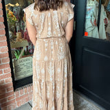 Annie Print Tiered Maxi Dress
