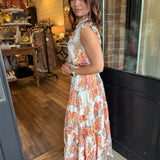 Simone Floral Print Tiered Maxi