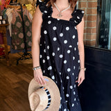 Sadie Polka Dot Tiered Dress