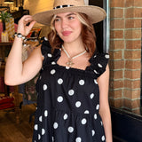 Sadie Polka Dot Tiered Dress