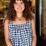 Hannah Gingham Maxi Dress