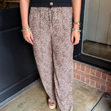 Lina Leopard Wide Leg Pant