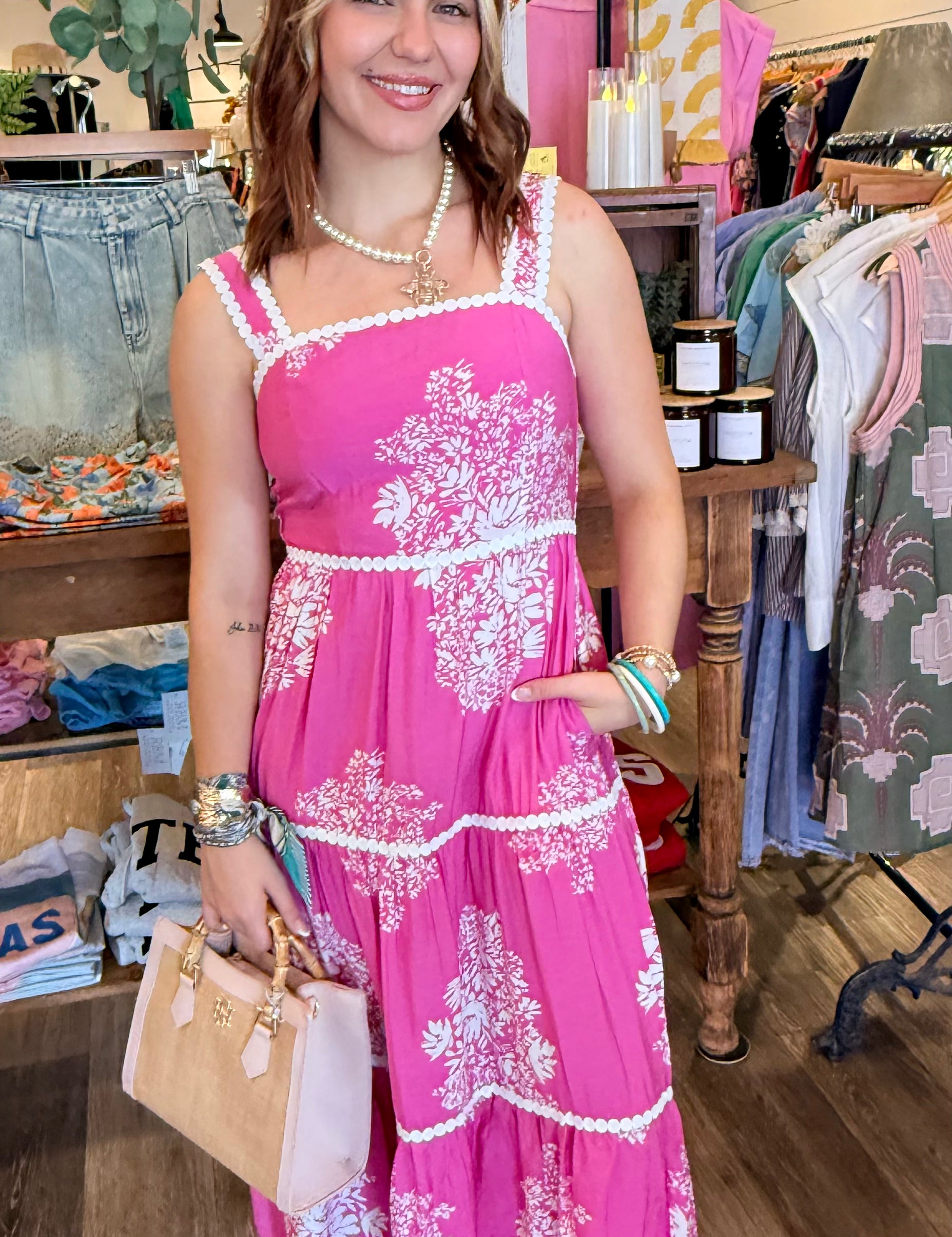 Sirena Strappy Midi Dress