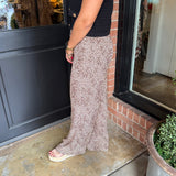 Lina Leopard Wide Leg Pant