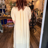 Caroline Gingham Midi Dress