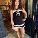 Rachel Solid Top & Shorts Set