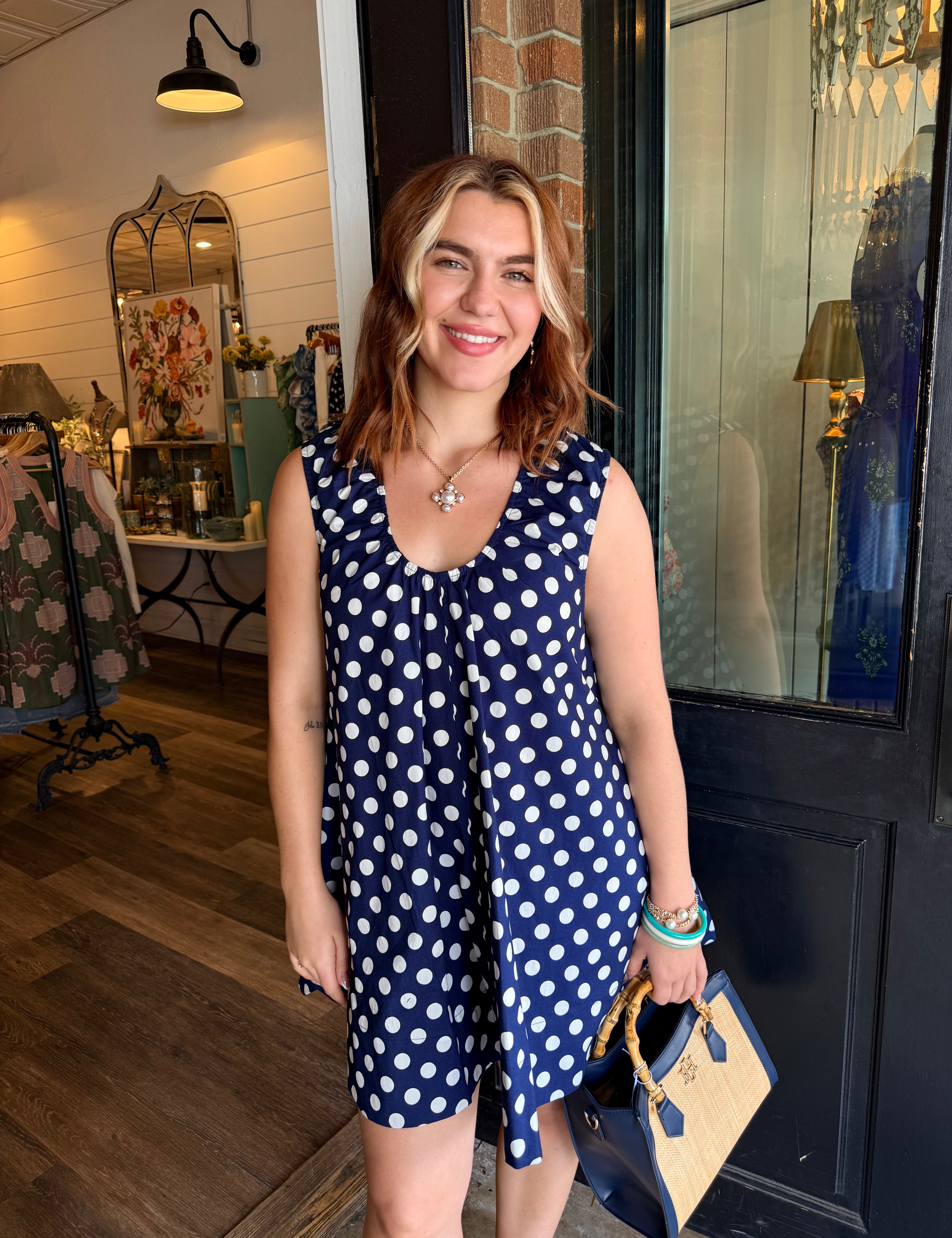Erin Polka Dot Mini Dress