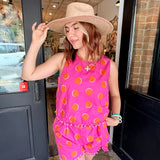 Rosy Polka Dot Top & Shorts Set