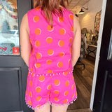 Rosy Polka Dot Top & Shorts Set