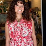 Charlotte Toile Midi Dress