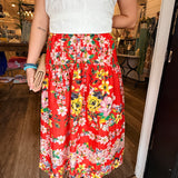 Trina Floral Midi Skirt