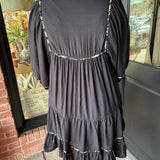 Alicia Cheetah Trim Dress