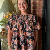 Nellie Foliage Print Top