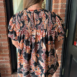 Nellie Foliage Print Top