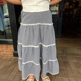 Sasha Gingham Maxi Skirt