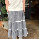 Sasha Gingham Maxi Skirt