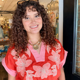 Delaney Floral Embroidered Dress