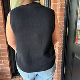 Anne Gold Button Tank Sweater