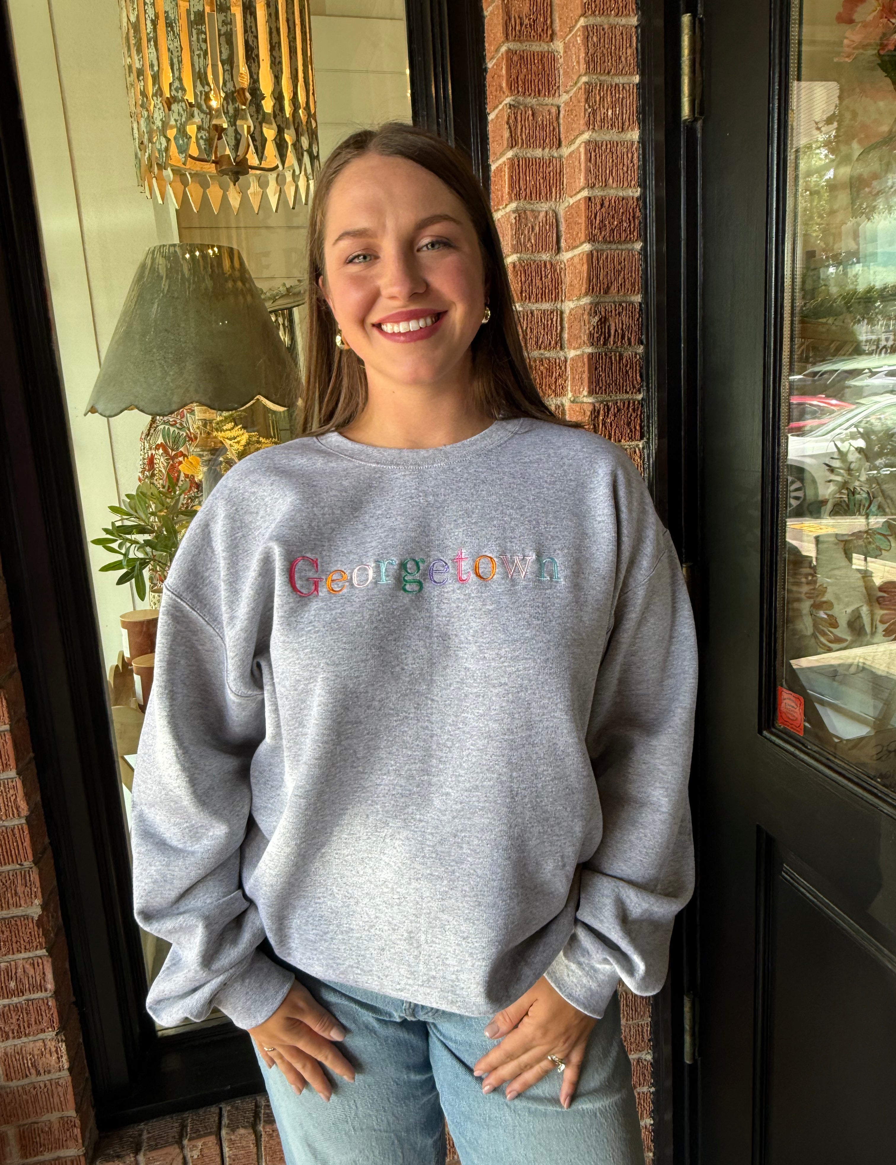 Georgetown Embroidered Sweatshirt