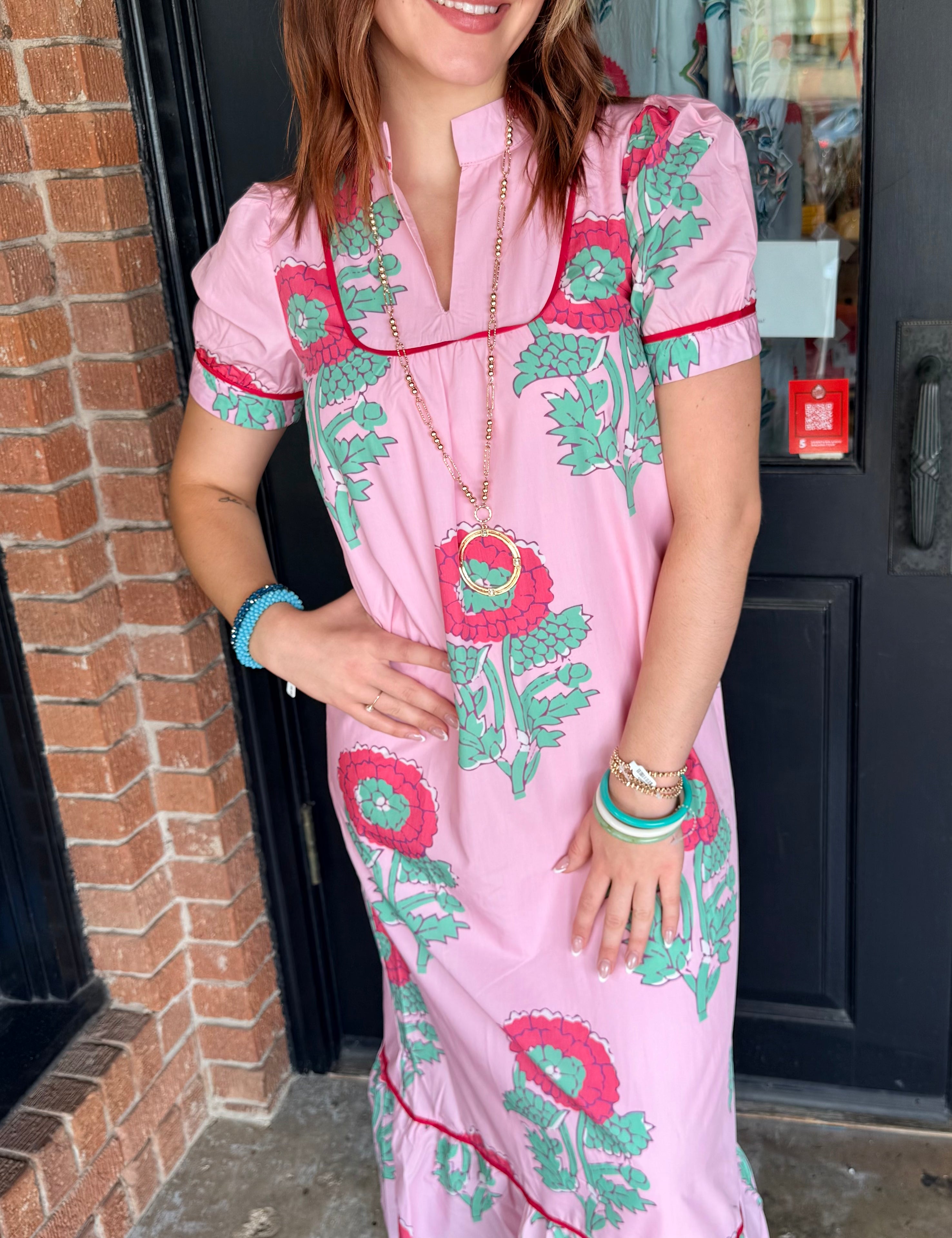 Evie Floral Midi Dress