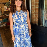 Charlotte Toile Midi Dress