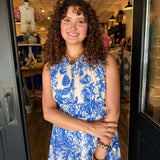 Charlotte Toile Midi Dress