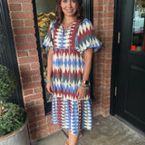 Paula Diamond Print Dress