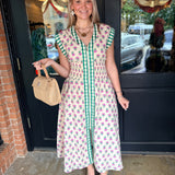 Mira Smocked Midi Dress