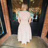 Mira Smocked Midi Dress